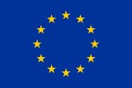 EU:n lippu - sinisellä taustalla keltainen tähdistä muodostettu ympyrä.