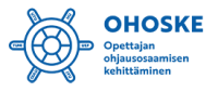 OHOSKE-logo, jossa lukee opettajan ohjausosaamisen kehittäminen.
