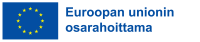 Euroopan unionin osarahoittaja -logo. Sininen lippulogo