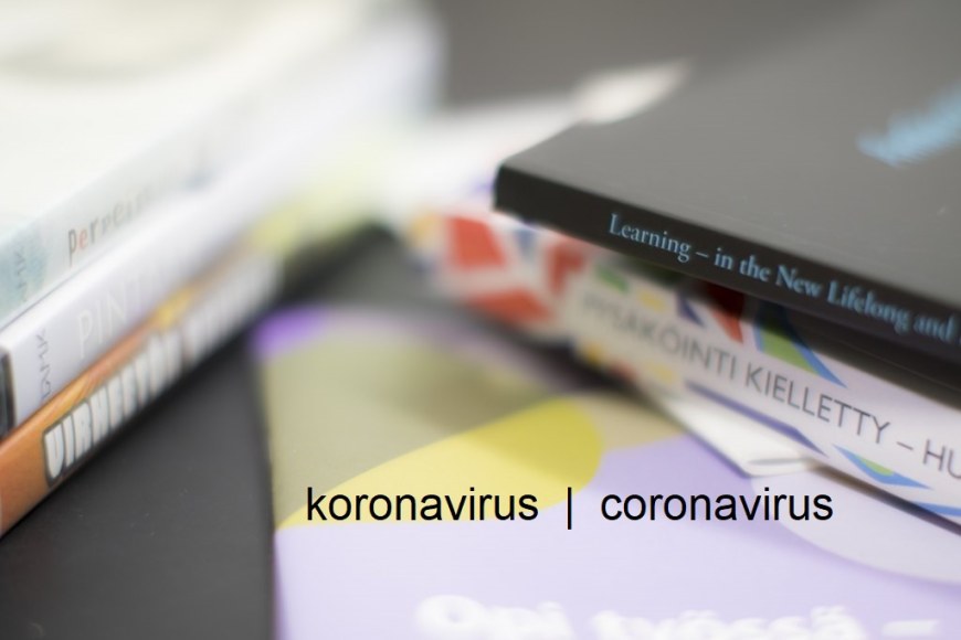 kirjapino ja koronavirus