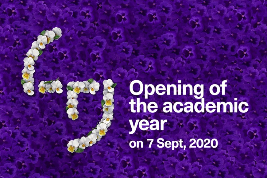 Tuni logo and text Opening of the academic year on 7th September, 2020