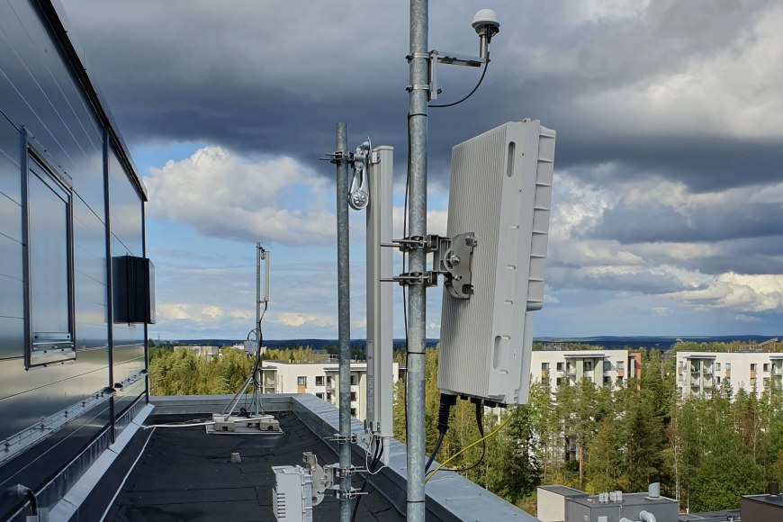 5G antenni Kampusareenan katolla