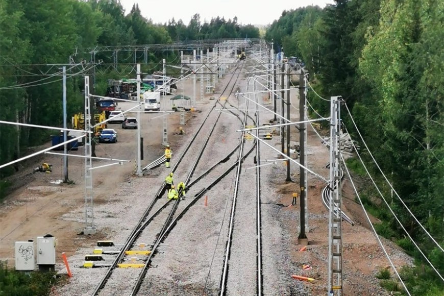Rautatien rakennustyömaa_väyläviraston kuva