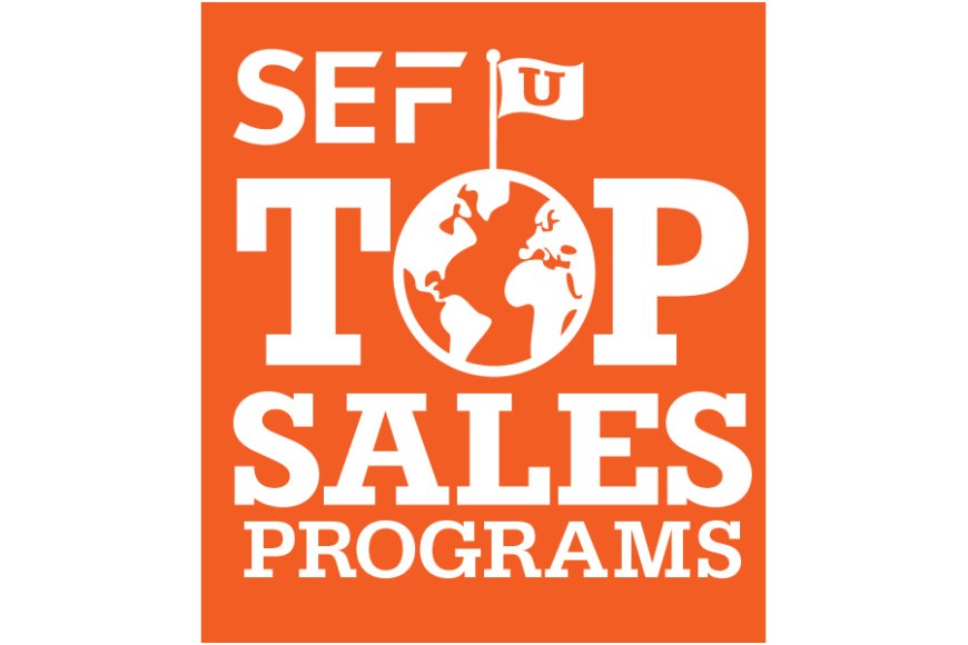 SEF:in myyntikoulutustunnustuksen logo.