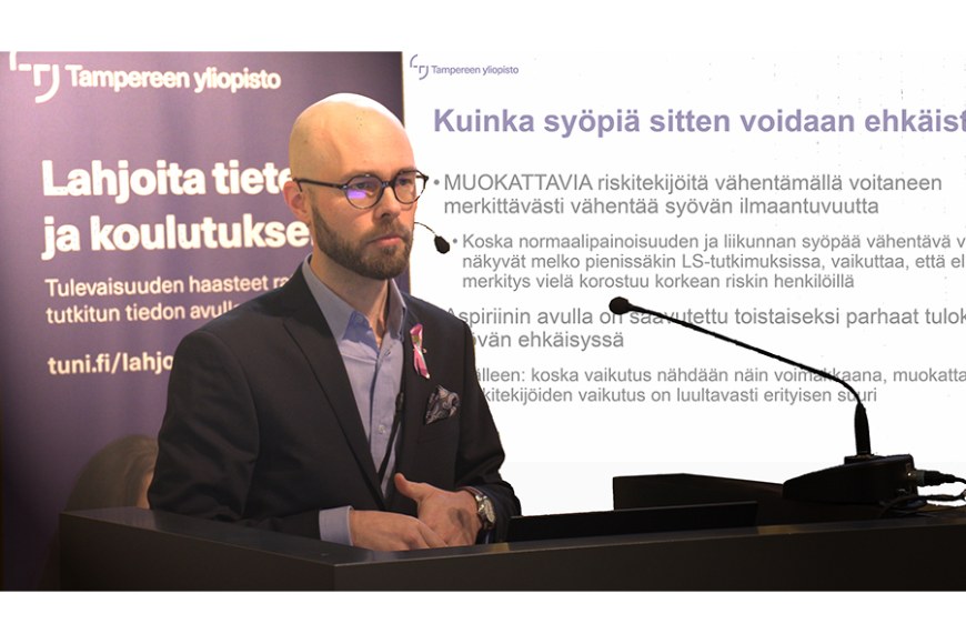 Toni Seppälä. Kuvakaappaus videolta 16. marraskuuta