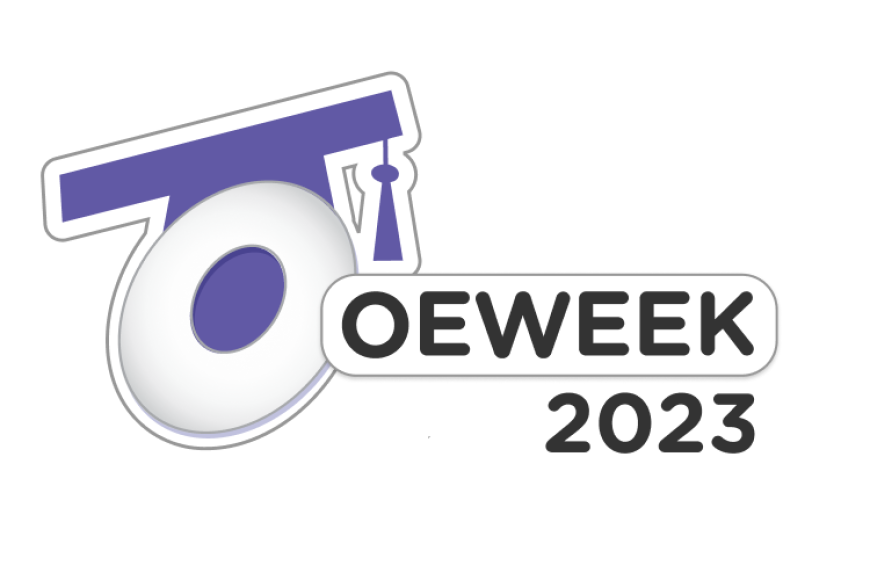 Open education week 2023 logo.