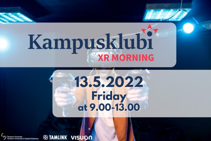 XR Morning logo and time of the event