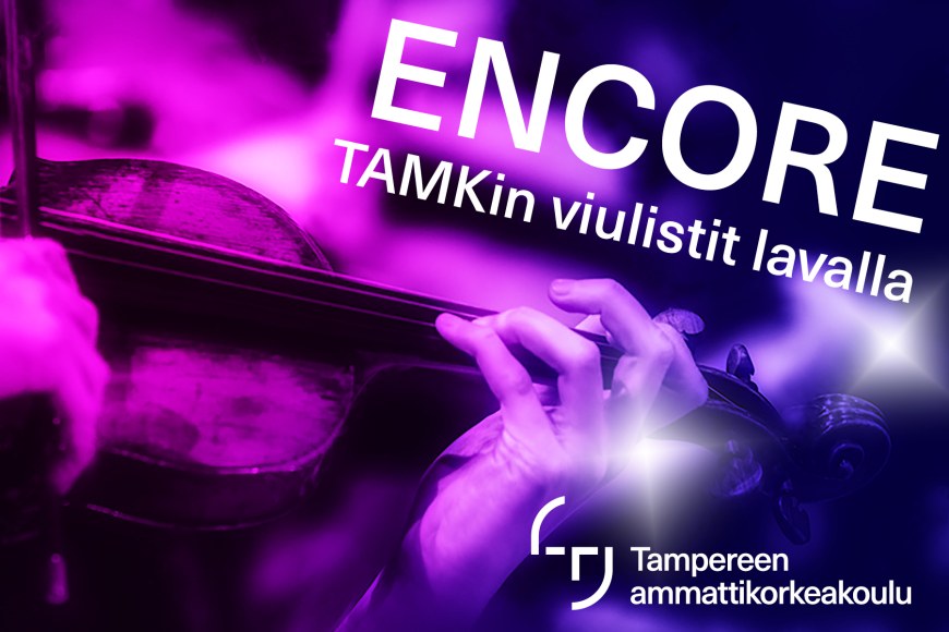Tervetuloa nauttimaan TAMKin lahjakkaiden viuluopiskelijoiden musiikista Kulttuuritalo Laikun musiikkisaliin keskiviikkona 8.3. klo 19!