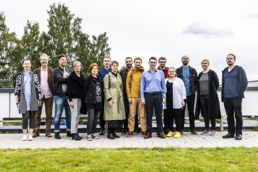 Tampereen yliopiston tutkijakollegiumin uudet tutkijat tapasivat Keskustakampuksella. 