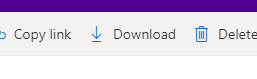 Download-painike tiedostojen yläpuolella