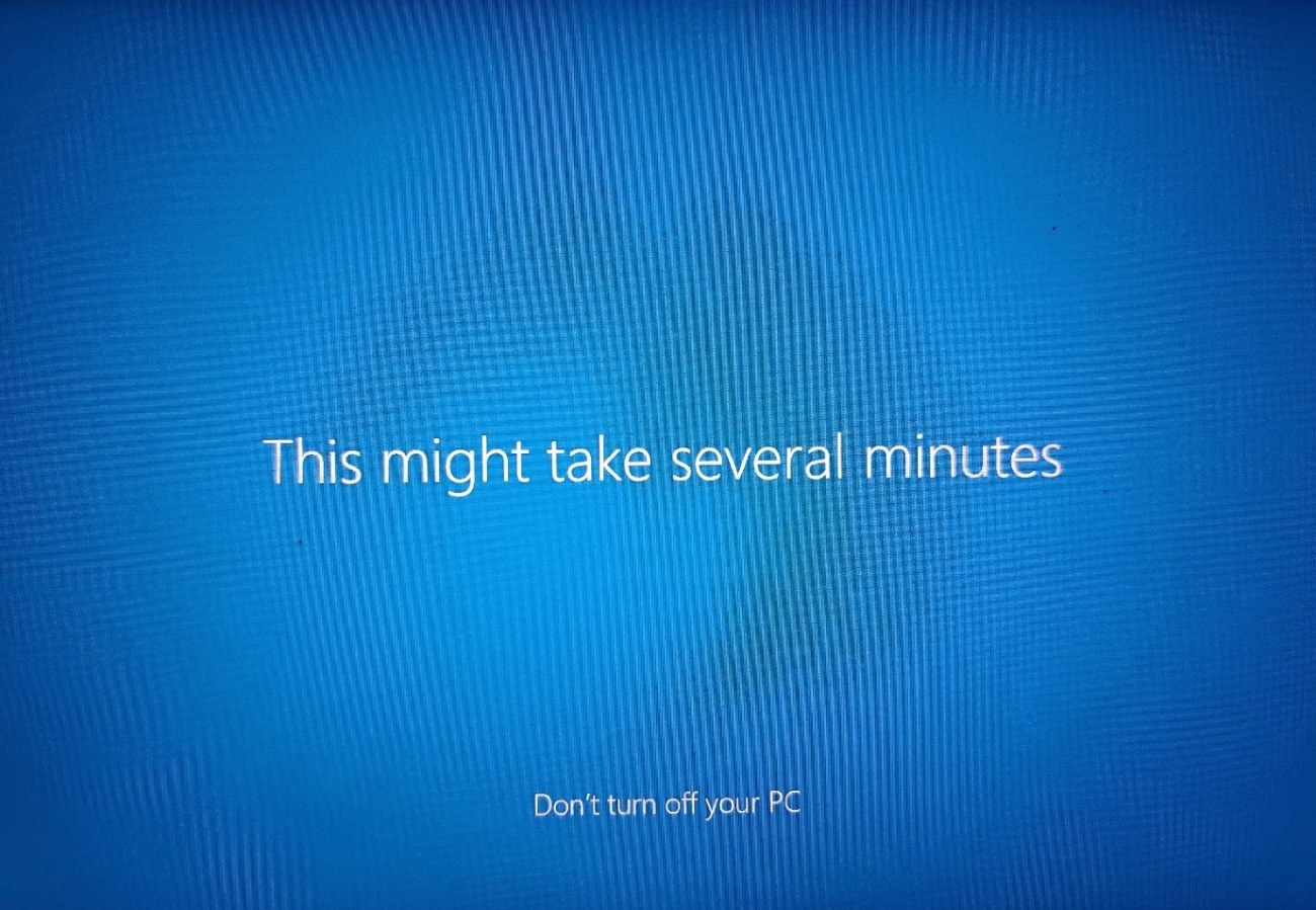 Installing Windows 10 - don´t turn off your PC