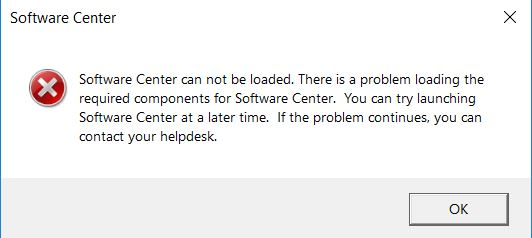 Problem with Software Center