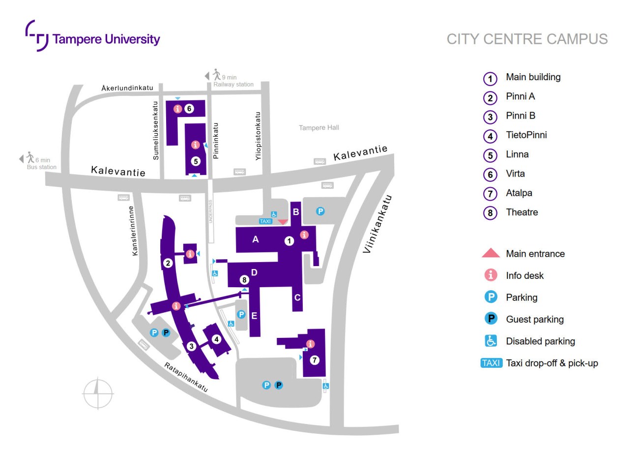 City centre campus map
