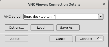 VNCViewer: Connection Details