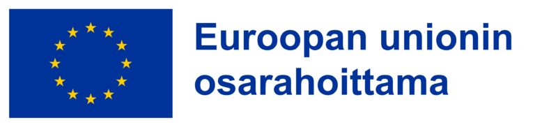 Logo, joka kertoo että hanke on Euroopan Unionin osarahoittama.