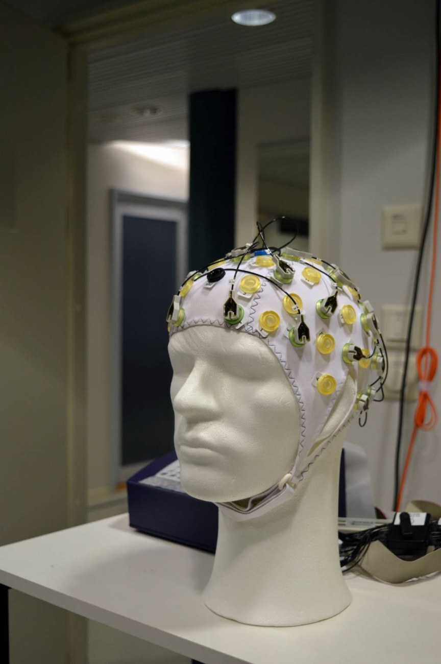 EEG cap used in Human Information Processing laboratory