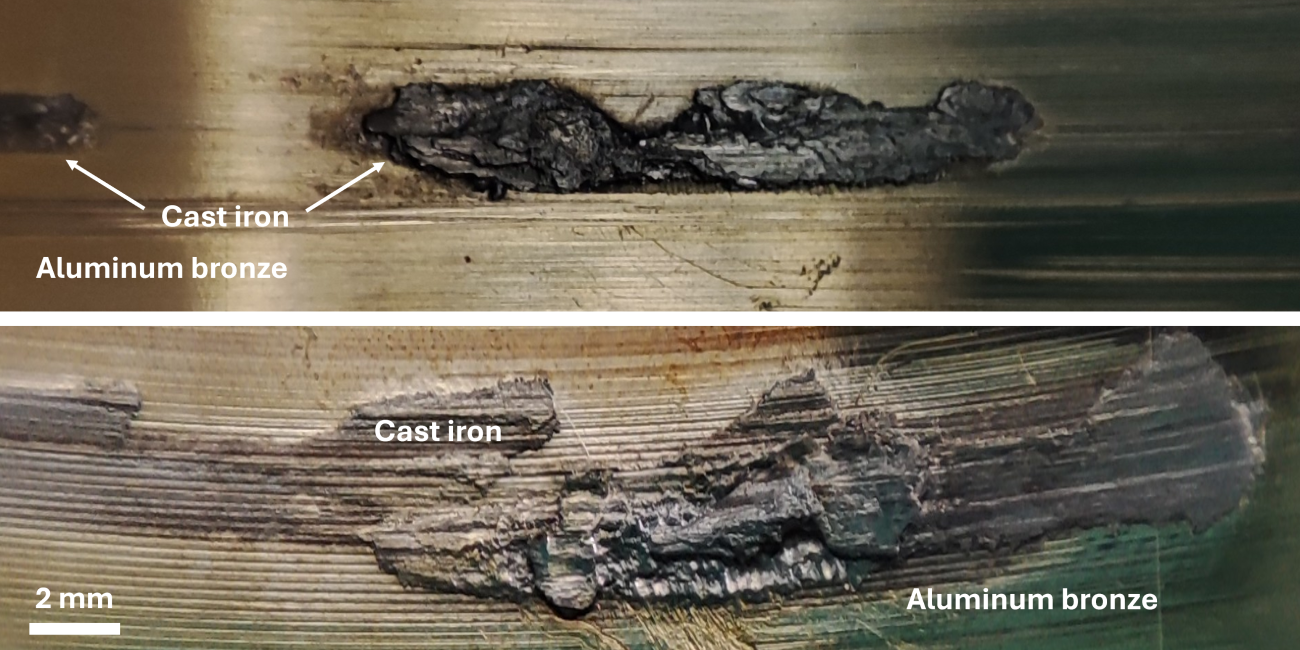 Kiinnileikkautuneita pronssipintoja