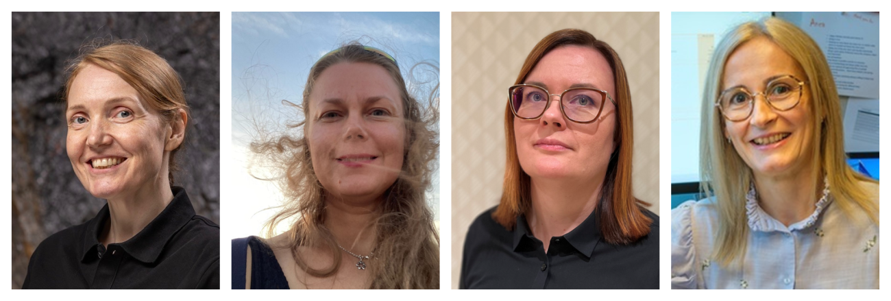 Photo of Sirpa Launis, Minna Lanz, Anne Selkälä and Anca Guina