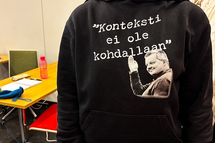 Huppari, jossa lukee 