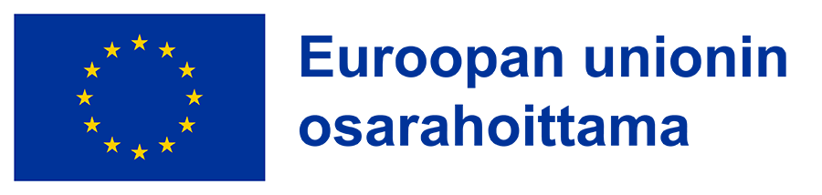 EU-lippulogo ja teksti Euroopan unionin osarahoittama.