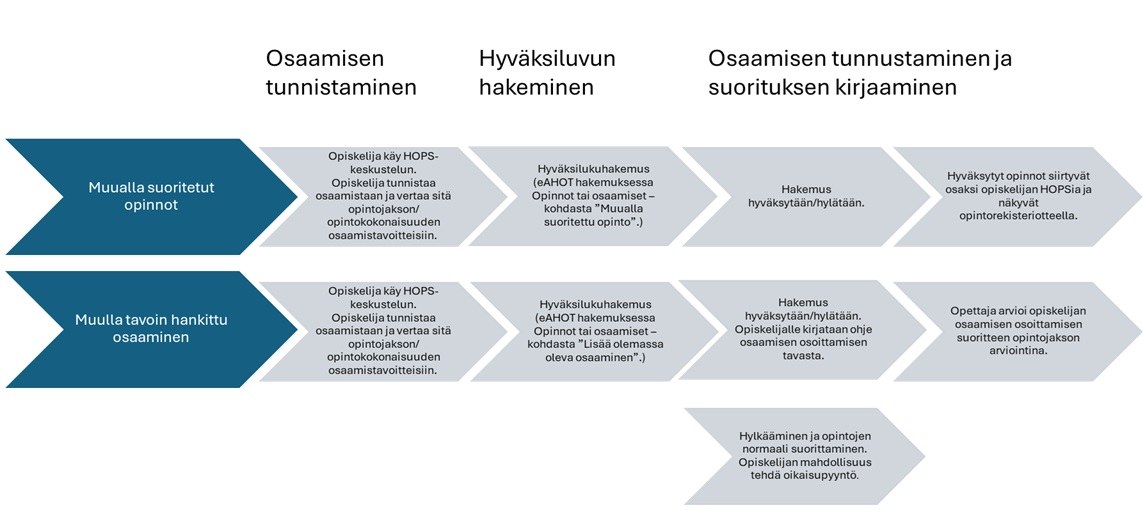 Hyväksilukuprosessikaavio.