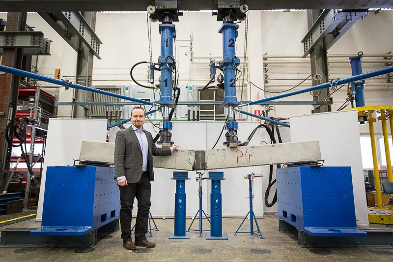 Anssi Laaksonen in the Civil Engineering Hall.
