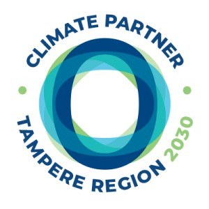 Climate partners of Tampere Region logo.