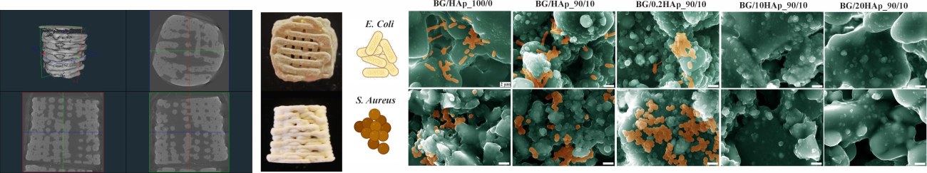 3D printed ceramic materials and microstructures
