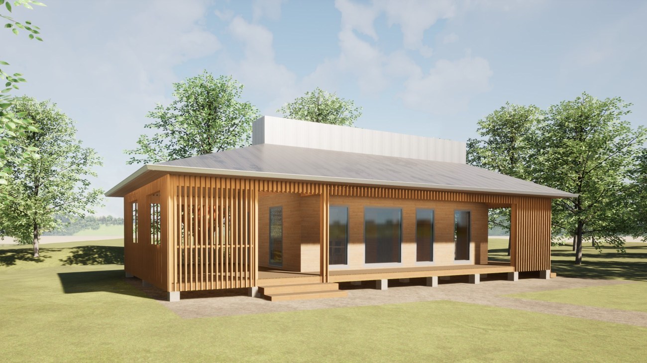 Pilari palkki seinä