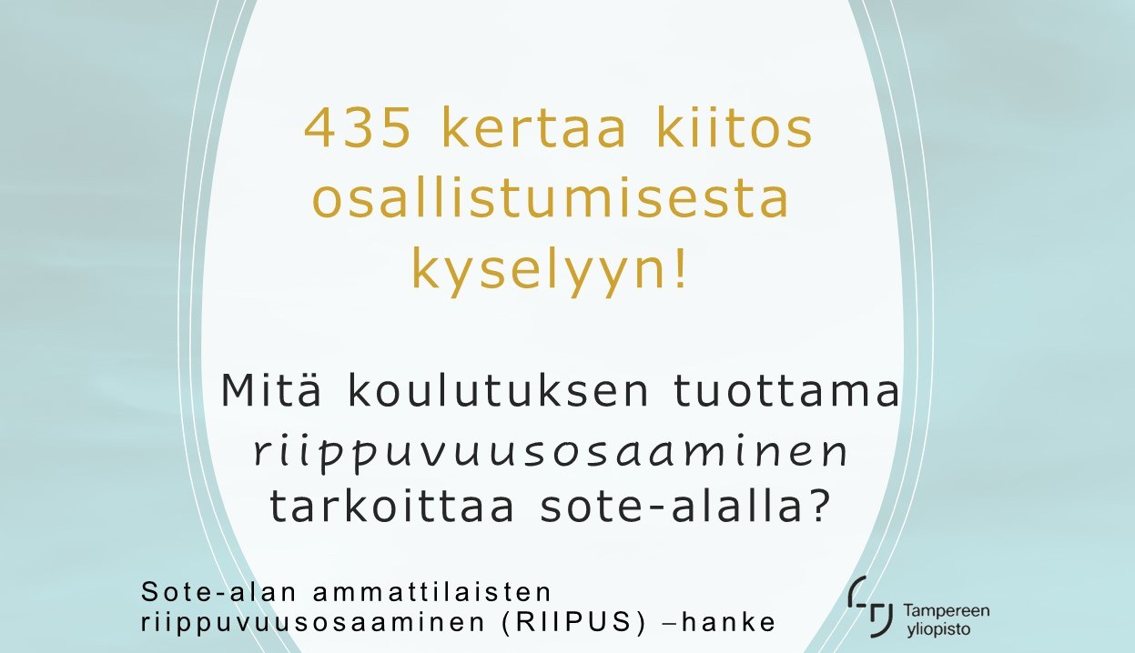 435 kertaa kiitos osallistumisesta kyselyyn!