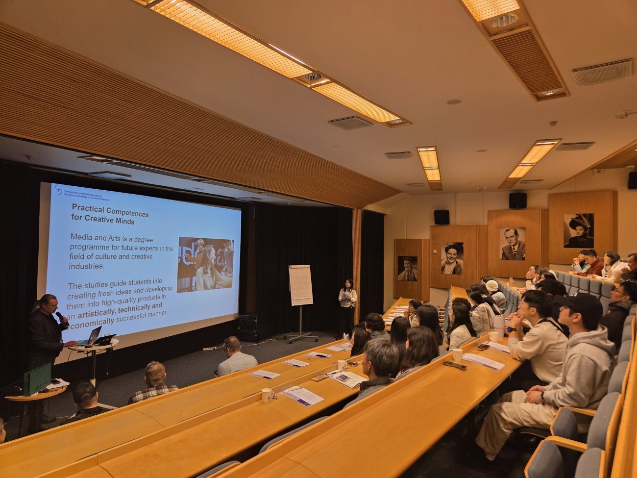  South Korean educators learning about Media and Art Program