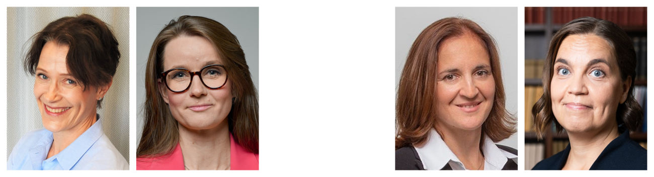 Photos of invited speakers: Pia Karumaa, Maija Liiri, Ekaterina Pogosova and Heidi Kuusniemi