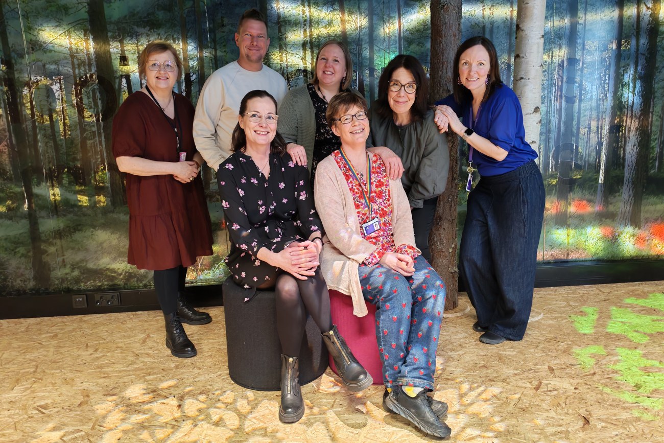 Varhaiskasvatuksen opettajia.