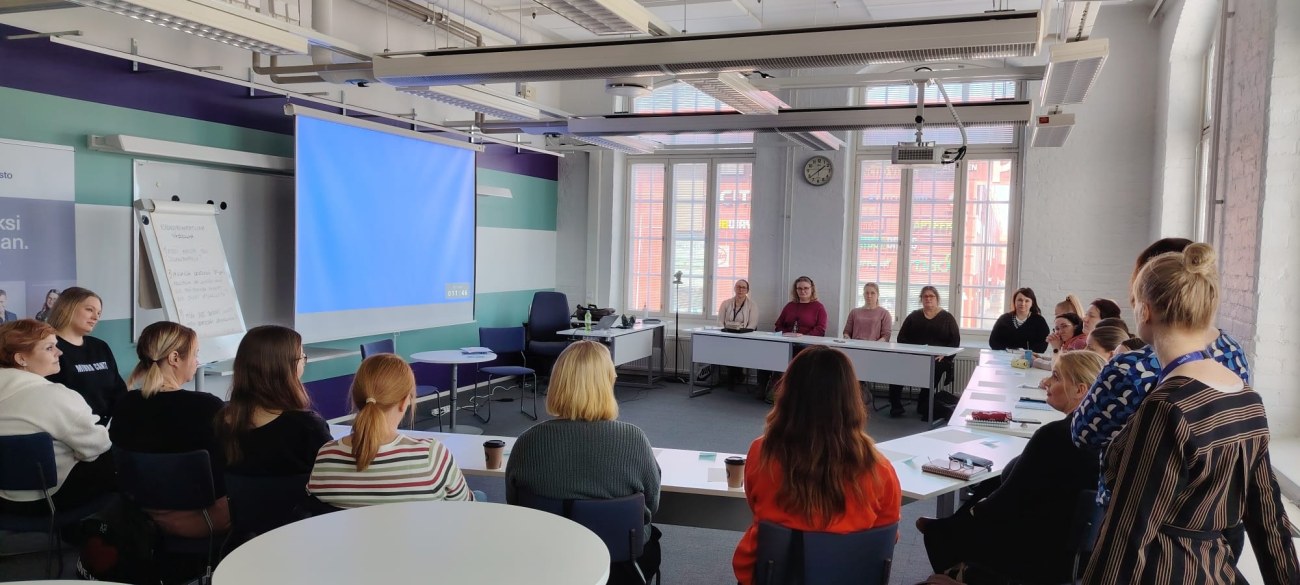 Ohjaajakoulutuksessa 20.3. 