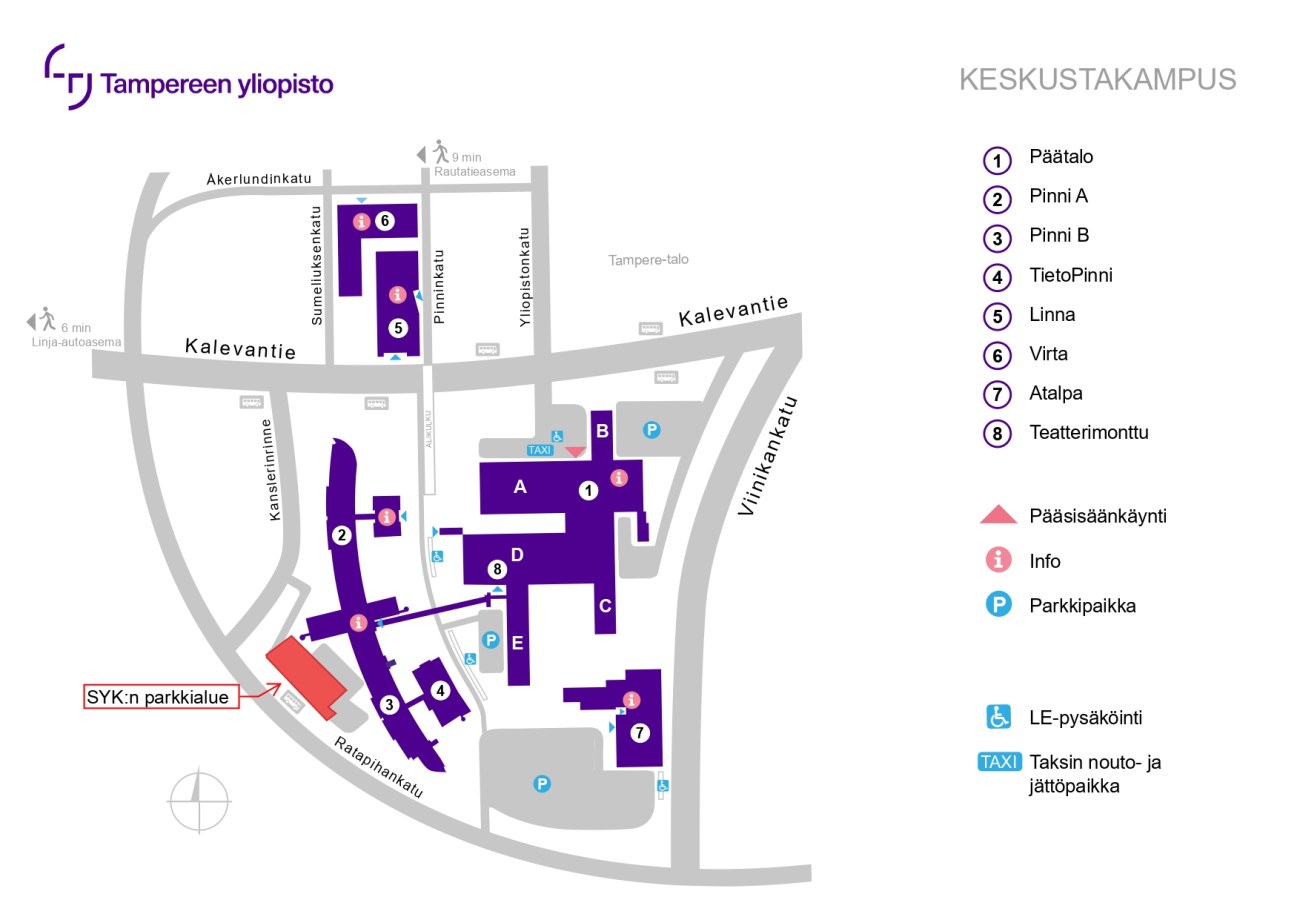 Keskustakampuksen pysäköinti