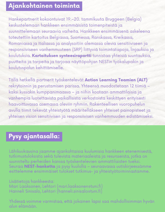 Ajankohtaisia tapahtumia.