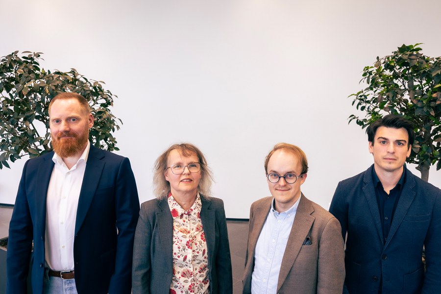Aleksei Rakhmanin, Sari Kivistö, Ville Hämäläinen ja Natan Elgabsi.