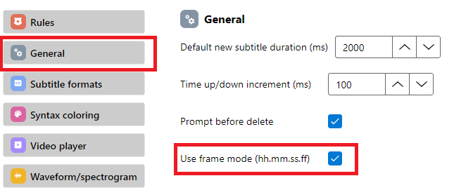 use frame mode
