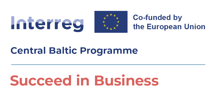 Interreg Central Baltic programme - Succeed in Business -rahoittajalogo.