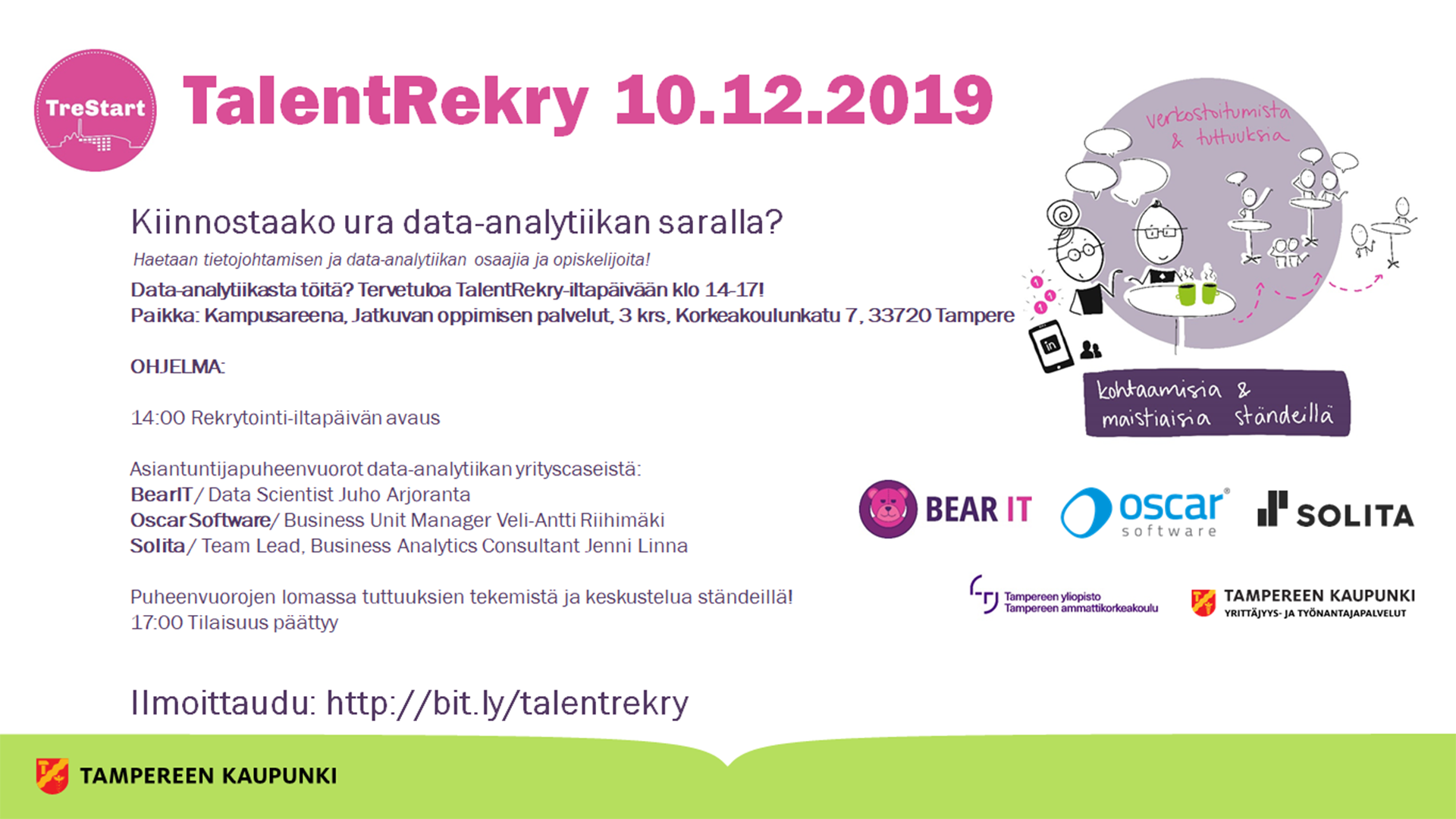 Data-analytiikasta töitä - TalentRekry | Tampereen korkeakouluyhteisö