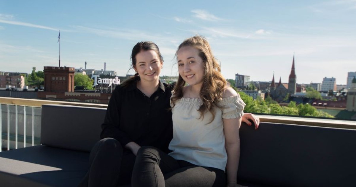 Reaching for dreams at Finlayson roof café Tampere universities