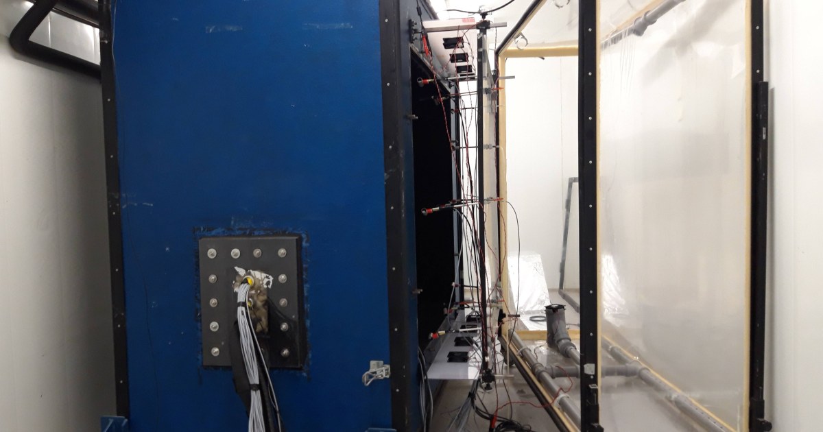 External Buildng Riser Lab Building physical research equipment for wall and roof structures ...