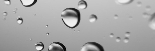 Steel surface with drops