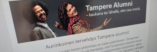 Kuva Tampere Alumni uutiskirjeestä.
