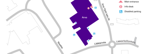 Kauppi campus map